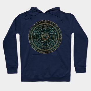 Geometric tribal gold mandala Hoodie